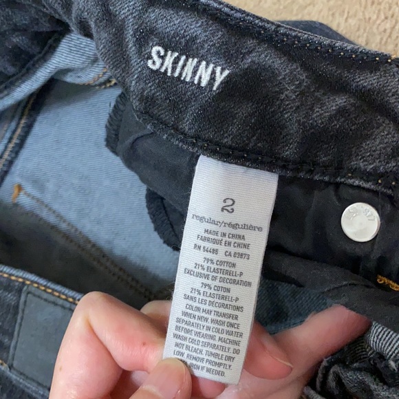 American Eagle Black Washed Denim Jeans - Picture 7 of 12